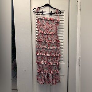 Gianni Bini Smocked Floral Dress